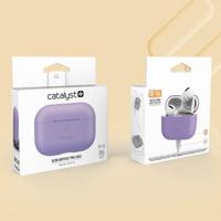 Catalyst Slim Case voor AirPods Pro Skin voor Apple AirPods Pro Charging Case, verwisselbare kleuren, beschermhoes Soft Skin, compatibel draadloos opladen - Lila - thumbnail