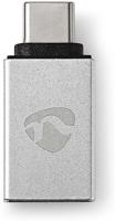 Nedis USB-C Adapter | USB-C Male naar USB-A Female | 5 Gbps | Zilver | 1 stuks - CCTB60915AL CCTB60915AL - thumbnail