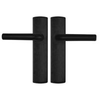 AXA Binnendeurbeslag Curve Klik kruk L Zwart - thumbnail