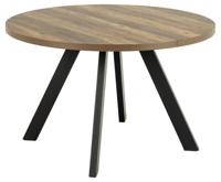 Bendt Uitschuifbare Ronde/Ovale Eettafel 'Lauge' Eikenlook, 120-210 x 75cm - thumbnail
