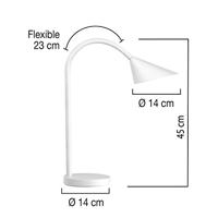 Unilux bureaulamp Sol, LED, wit - thumbnail