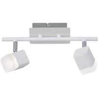 LED Plafondspot - Trion Ribon - 8W - Warm Wit 3000K - 2-lichts - Rechthoek - Mat Wit - Aluminium - thumbnail