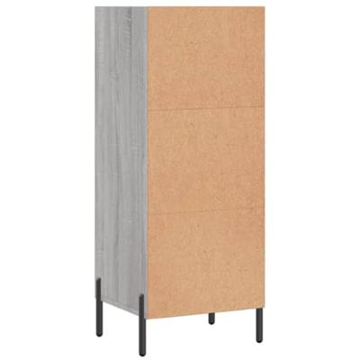 Dressoir 34,5x32,5x90 cm bewerkt hout grijs sonoma eikenkleurig