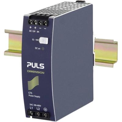 PULS CT5.121 DIN-rail netvoeding 12 V/DC 8 A 96 W Aantal uitgangen:1 x Inhoud 1 stuk(s)