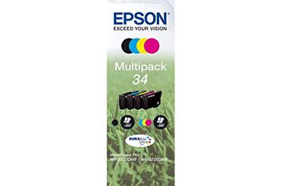 DURABrite Ink Multipack 4-clr 34 EasyMail - 4 - 18.7 ml - zwart, geel, cyaan, magenta - origineel - inktcartridge - voor WorkForce Pro WF-3720, WF-3720DWF, WF-3725DWF DURABrite Ink Multipack 4-clr 34 EasyMail - 4 - 18.7 ml - zwart, geel, cyaan, magenta - origineel - inktcartridge - voor WorkForce Pro WF-3720, WF-3720DWF, WF-3725DWF