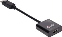 club3D CAC-2070 DisplayPort Adapter [1x DisplayPort stekker - 1x HDMI-bus] Zwart - thumbnail