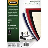 Voorblad fellowes a4 lederlook rood - thumbnail