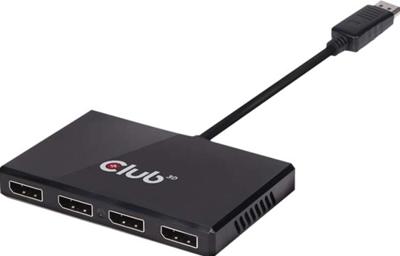 CLUB3D Multi Stream Transport (MST) Hub DisplayPort© 1.2 Quad Monitor USB Powered CLUB3D Multi Stream Transport (MST) Hub DisplayPort© 1.2 Quad Monitor USB Powered