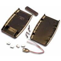 Hammond Electronics 1553DBKBAT Handbehuizing 147 x 89 x 25 ABS Zwart, Grijs-wit (RAL 7035) 1 stuk(s) - thumbnail