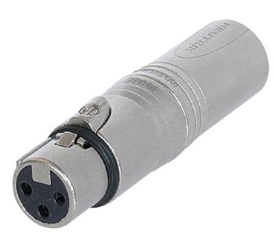 Neutrik NA3FMX adapter XLR male - XLR female Neutrik NA3FMX adapter XLR male - XLR female