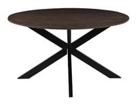 LABEL51 Eetkamertafel Otis - Espresso - Mangohout - 130 cm - Rond - thumbnail
