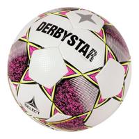 Derbystar Classic Energy Light II Voetbal 8 x 1 Vlakken Maat 5 Wit Roze Blauw - thumbnail