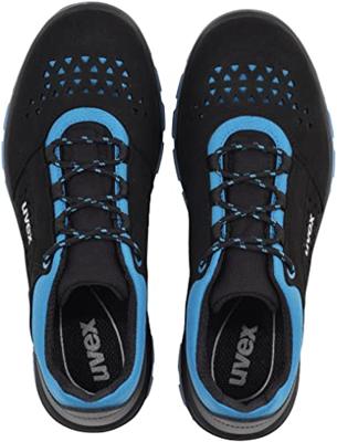 uvex 2 xenova® 9554845 Veiligheidsschoenen S1 Schoenmaat (EU): 45 Zwart, Blauw 1 paar