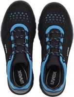 uvex 2 xenova® 9554845 Veiligheidsschoenen S1 Schoenmaat (EU): 45 Zwart, Blauw 1 paar - thumbnail