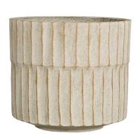 Apiro pot rond off white h15xd17,5 cm Mica Decorations - Mica decorations - thumbnail