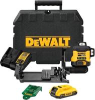 DeWALT DCLE34031D1 3x360° Compacte kruislijnlaser groen 18V XR 2.0Ah in koffer - thumbnail