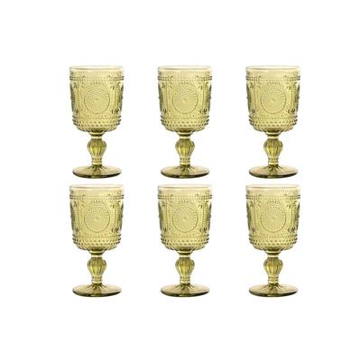 Set van bekers Home ESPRIT Groen Kristal 265 ml (6 Stuks) Set van bekers Home ESPRIT Groen Kristal 265 ml (6 Stuks)