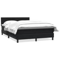 Boxspring met matras fluweel zwart 160x210 cm - thumbnail