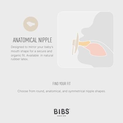 Bibs 1 Fopspeen Anatomic Duo Ivory/Sage - thumbnail