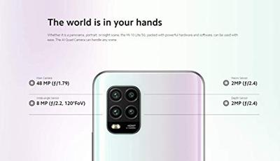 Xiaomi Mi 10 Lite 5G Smartphone - RAM 6GB ROM 128GB 6.57'' AMOLED 48MP quad-camera 4160mAh (typical) NFC Zwart [Globale versie]