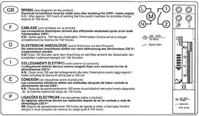 Wallair 1IO0171 Schakelklok Analoog Dagprogramma 3500 W IP20 Gangreserve