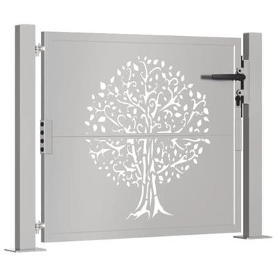 VidaXL Poort 105x105 cm boomontwerp cortenstaal