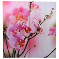 Kamerscherm inklapbaar bloem 160x170 cm - thumbnail