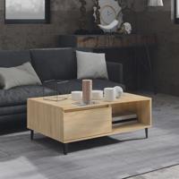 Salontafel 90x60x35 cm bewerkt hout sonoma eikenkleurig - thumbnail