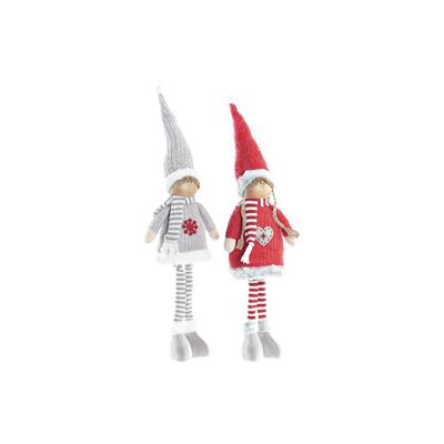Decoratieve figuren DKD Home Decor Kerstmis Pop Polyester (17 x 9 x 79 cm) (2 Stuks)