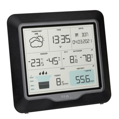 TFA Dostmann RAIN PRO 35.1160.01 Draadloos weerstation Verwachting voor 12 tot 24 uur Aantal sensoren max.: 3