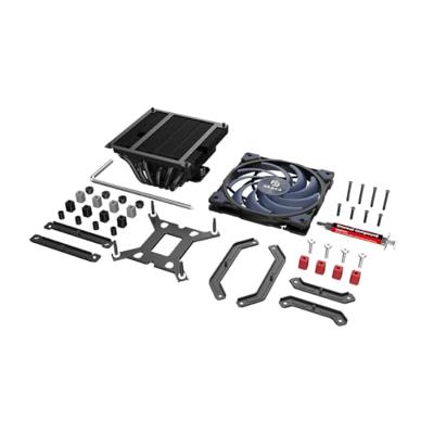Akasa ALUCIA H6LS M2 Processor Luchtkoeler 12 cm Zwart, Blauw 1 stuk(s)