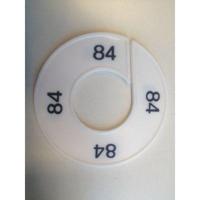 Maatring 9cm wit/zwart 84 - thumbnail