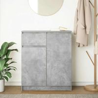 Dressoir met lade 71x35x84 cm spaanplaat betongrijs - thumbnail