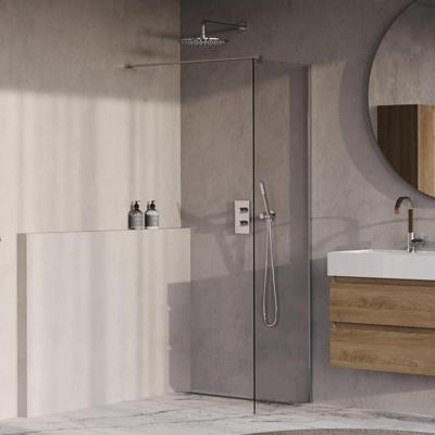 BRAUER Oblivion Inloopdouche - 60x200cm - glascoating - helder glas - Chroom GS-OBI1H60200CE