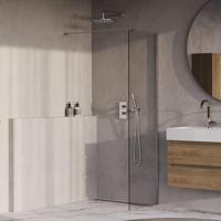 BRAUER Oblivion Inloopdouche - 60x200cm - glascoating - helder glas - Chroom GS-OBI1H60200CE - thumbnail