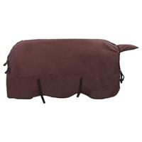 VidaXL Paardendeken volledig donkerbruin polyester - thumbnail