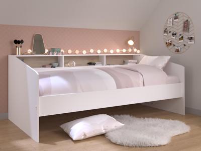 Kajuitbed SULLY 90x200 cm wit Kajuitbed SULLY 90x200 cm wit