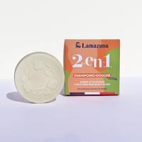 Lamazuna 2 In 1 Hair and body wash bar 70 Gram - thumbnail