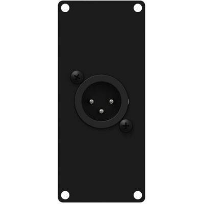 Caymon CASY122/B 1x XLR male naar terminal plaatje 1 space Caymon CASY122/B 1x XLR male naar terminal plaatje 1 space