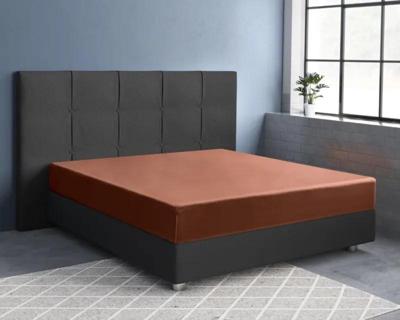 Primaviera Deluxe Satijnen Hoeslaken Bruin 120 x 200 cm