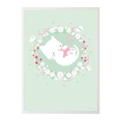 A Little Lovely Company poster junior 50 x 70 cm papier groen