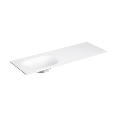 Clou Hammock Wastafelblad Enkele Waskom Links 150cm Aluite Mat Wit