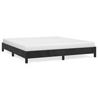 Bedframe zonder matras 180x200 cm fluweel zwart - thumbnail