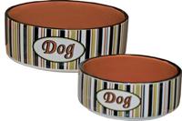 Hondeneetbak steen 23 cm gestreept Eet-en-drinkbakken-hond Gebr. de Boon - Gebr de boon - thumbnail