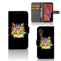Samsung Galaxy Xcover 5 Leuk Hoesje Cat Color - thumbnail