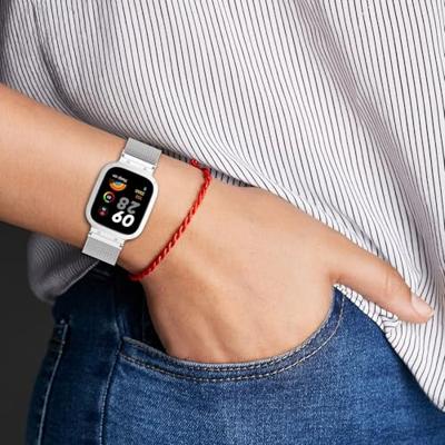 Milanese bandje met case - Donkerblauw - Xiaomi Redmi Watch 3