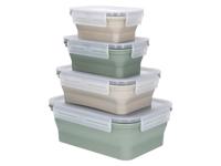 SILVERCREST Opvouwbare vershoudbakjes of lunchbox (Rechthoekig 4-delig) - thumbnail