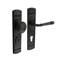 Intersteel voordeurbeslag Helena PC72mm met kerntrekbeveiliging - oud grijs - thumbnail