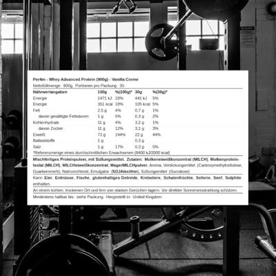 PER4M Whey Protein Vanilla Creme (900 g)