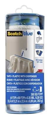 Scotch PTD2093EL-48-S Afdekfolie ScotchBlue Blauw (transparant) (l x b) 27.4 m x 1.2 m 1 stuk(s) - thumbnail